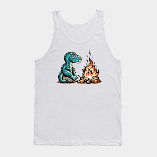 Dino with campfire Tank Top